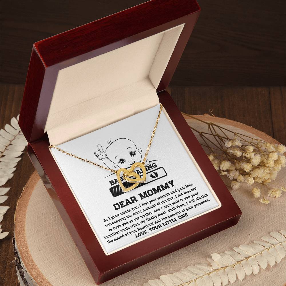 Mama To Be - Your Little One Double Heart Necklace