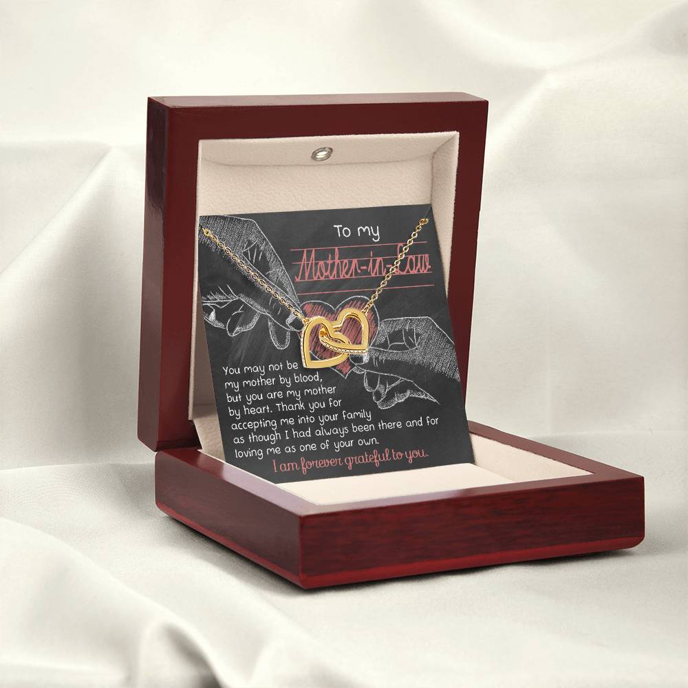 Mother-In-Law-Mother By Heart Double Heart Necklace