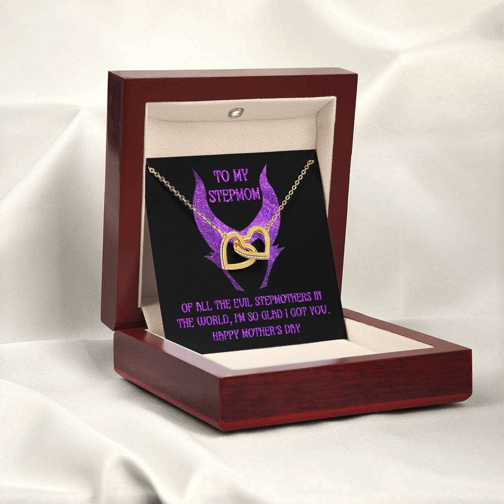 Stepmom-I Got You Double Heart Necklace