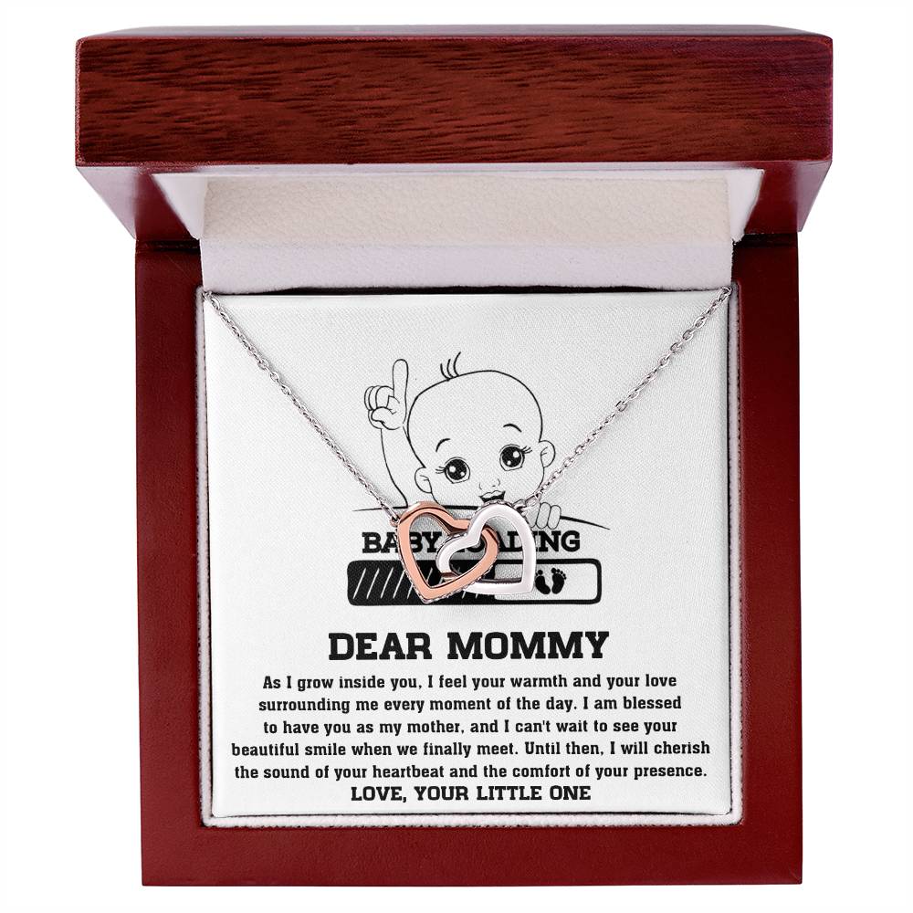 Mama To Be - Your Little One Double Heart Necklace