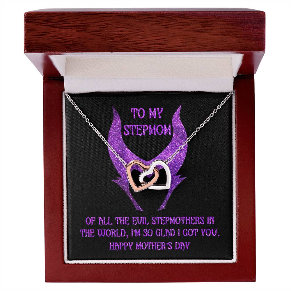 Stepmom-I Got You Double Heart Necklace