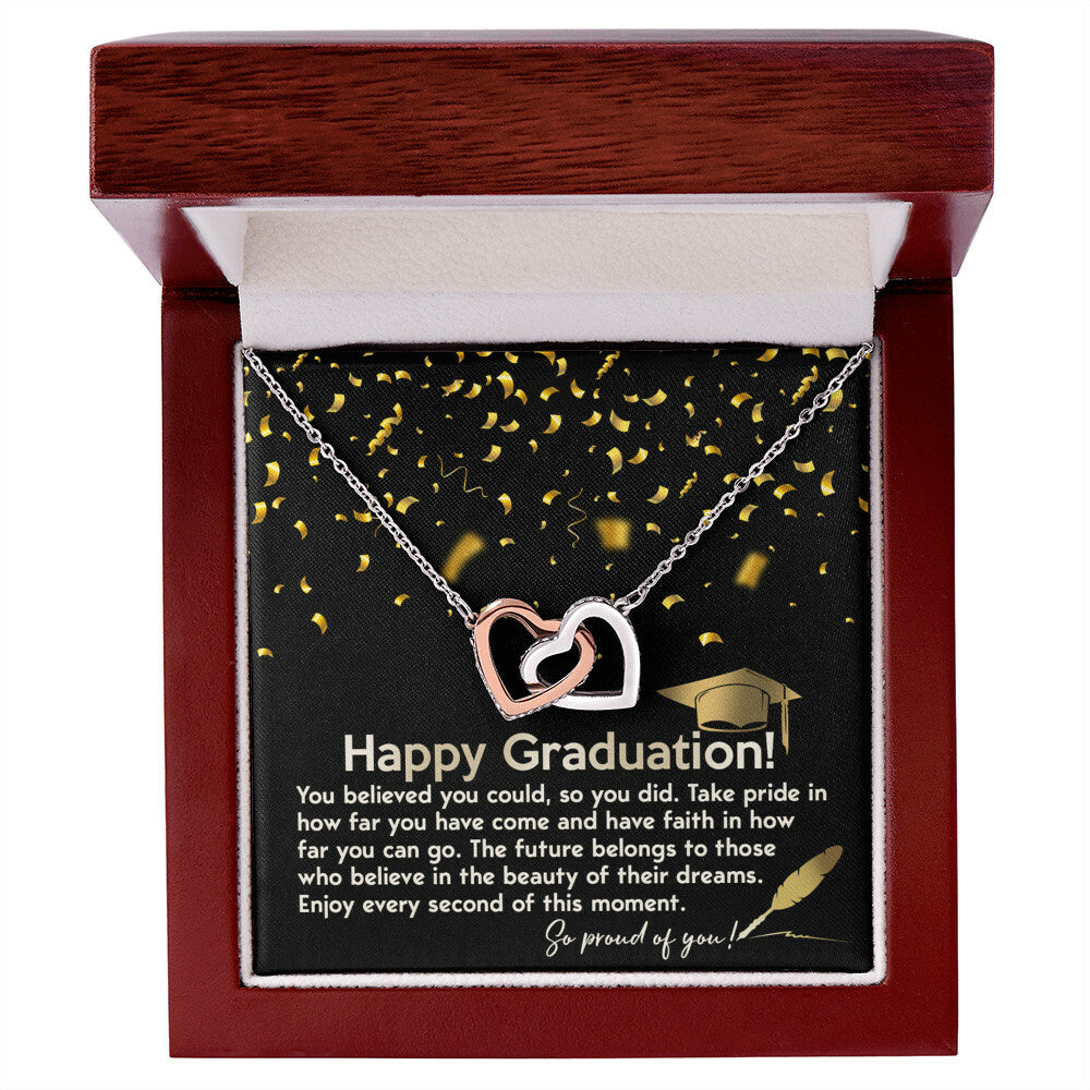 Happy Graduation! So proud of you necklace