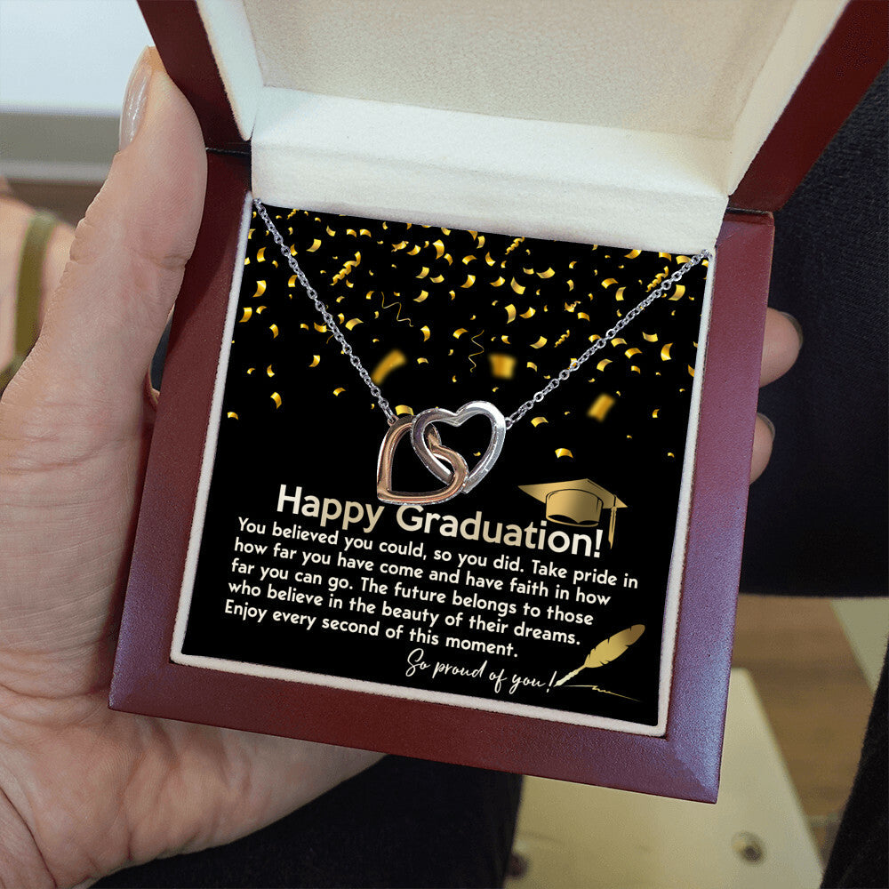 Happy Graduation! So proud of you necklace