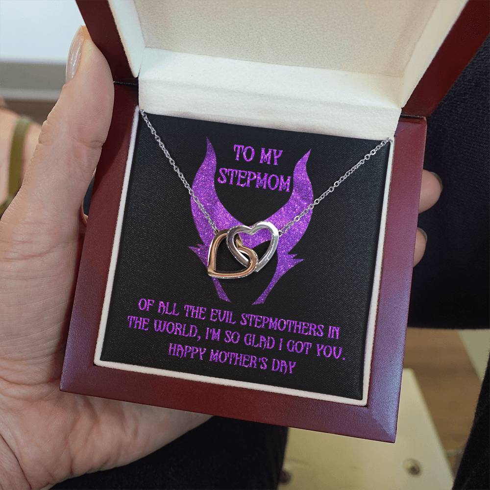 Stepmom-I Got You Double Heart Necklace