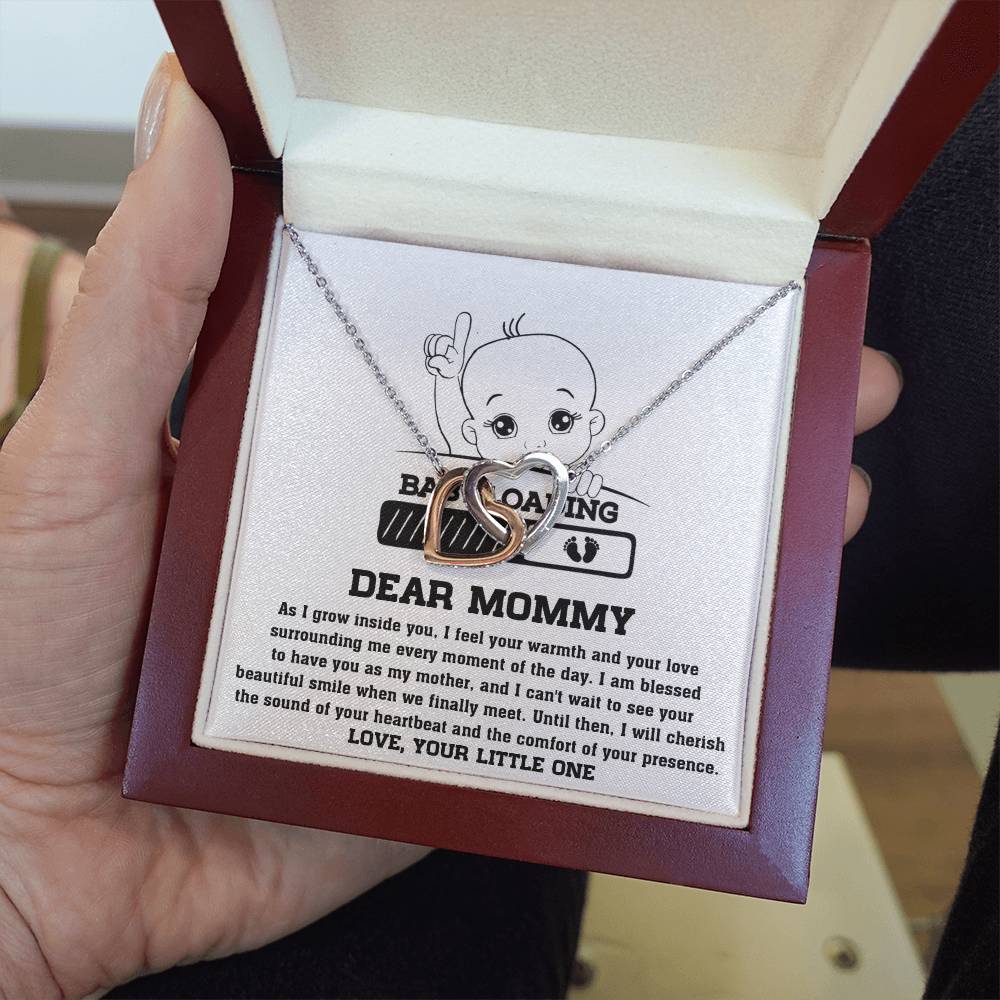 Mama To Be - Your Little One Double Heart Necklace