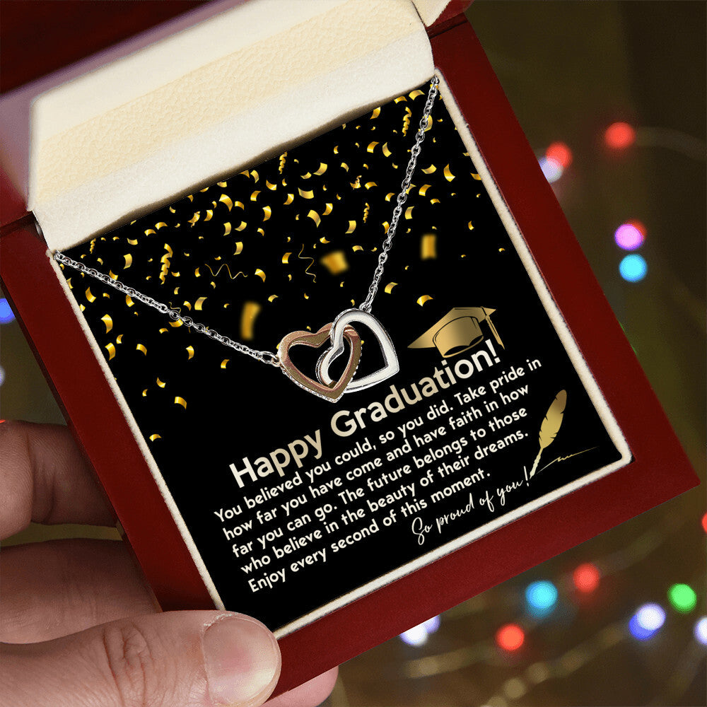 Happy Graduation! So proud of you necklace