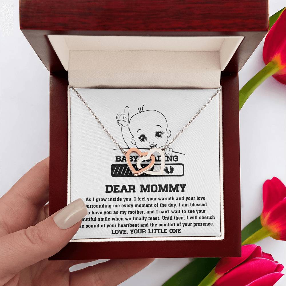Mama To Be - Your Little One Double Heart Necklace