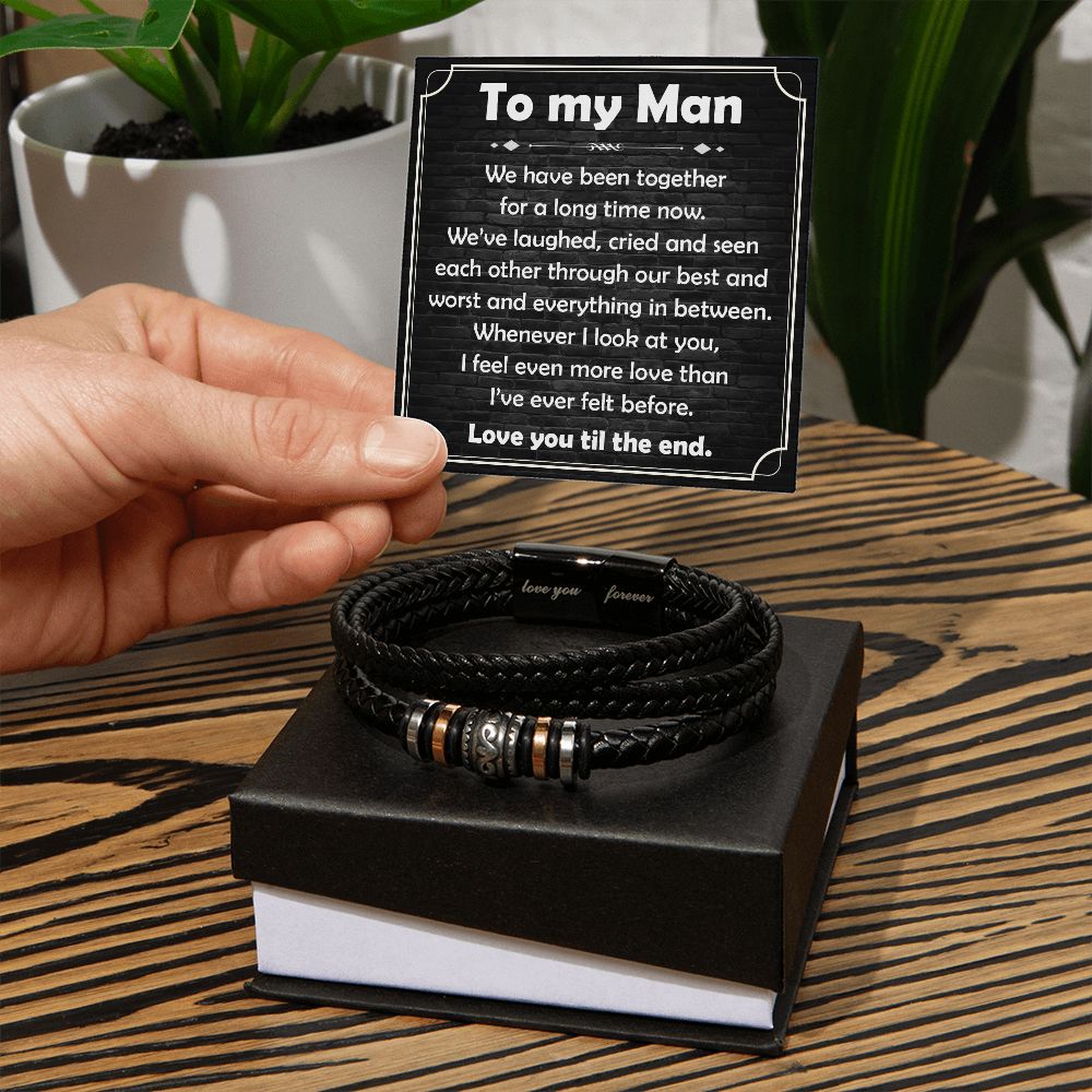 To My Man, Been Together - Forever Love Bracelet