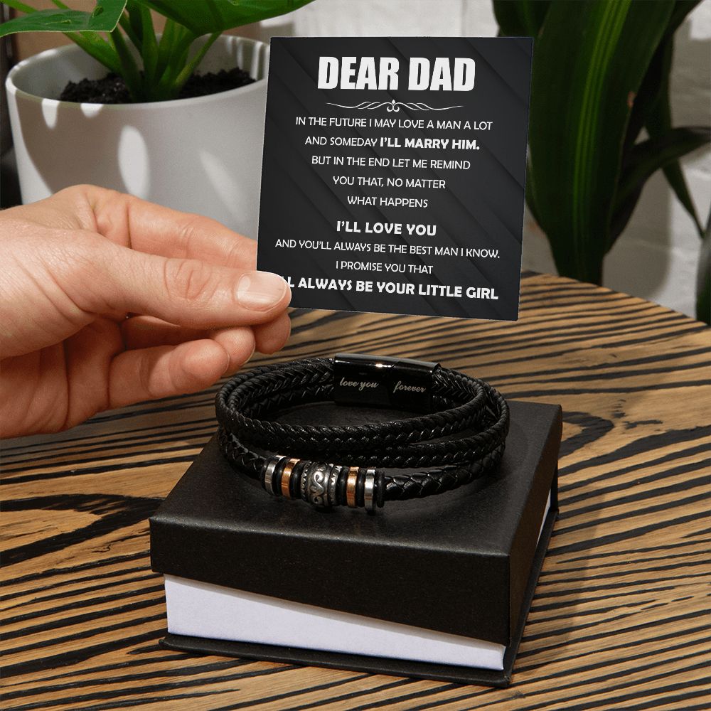Dear Dad, You will Always be the Best - Forever Love Bracelet