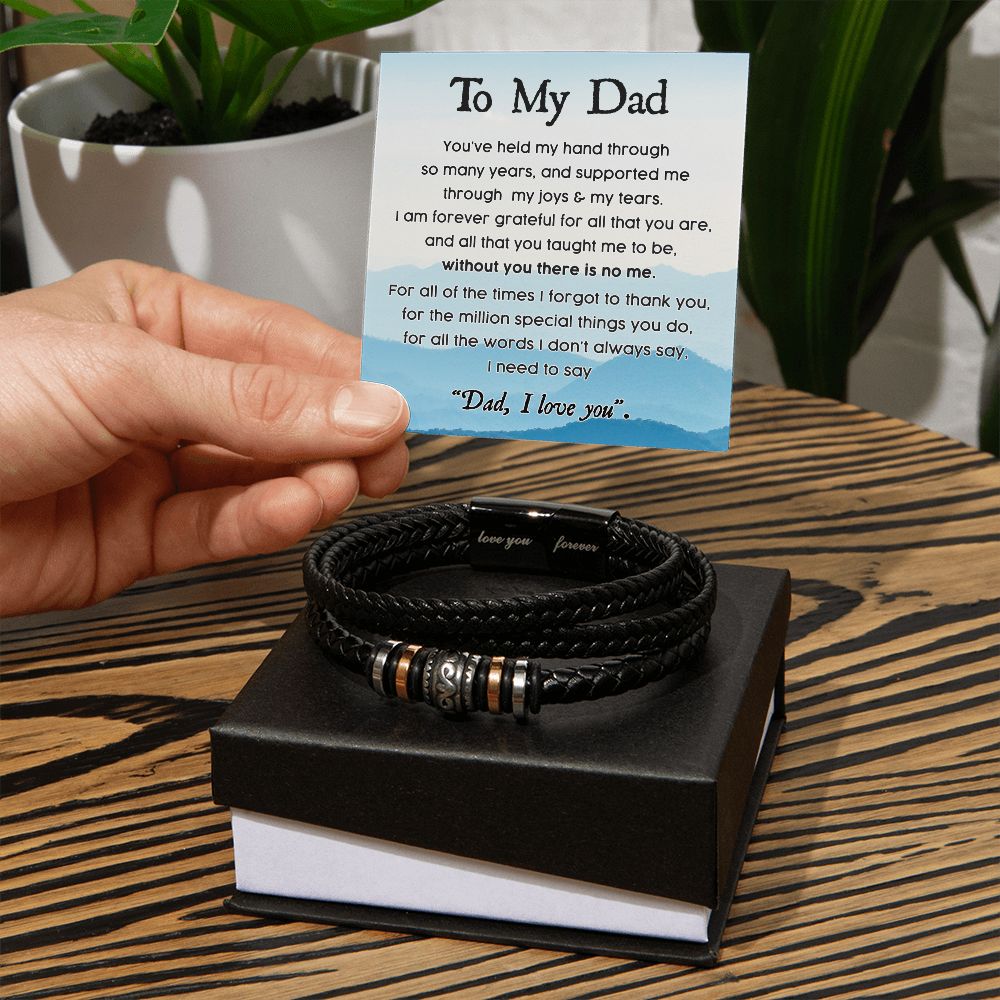 To My Dad, Held My Hand - Forever Love Bracelet