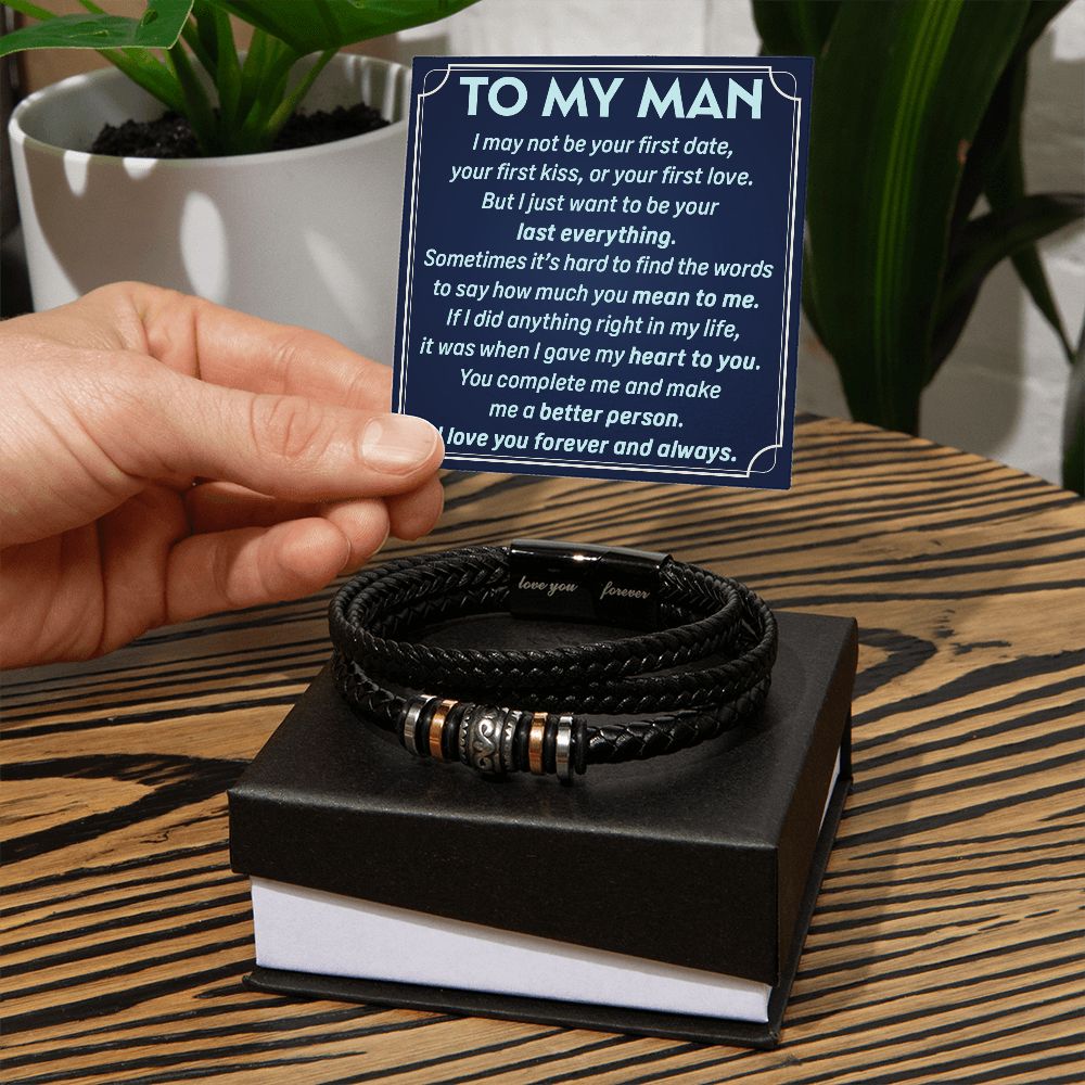 To My Man, First Kiss - Forever Love Bracelet