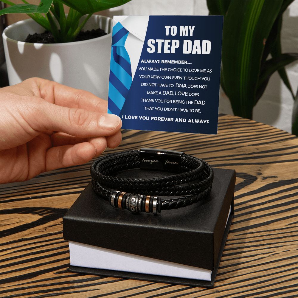 To My Step Dad, Always Remember - Forever Love Bracelet