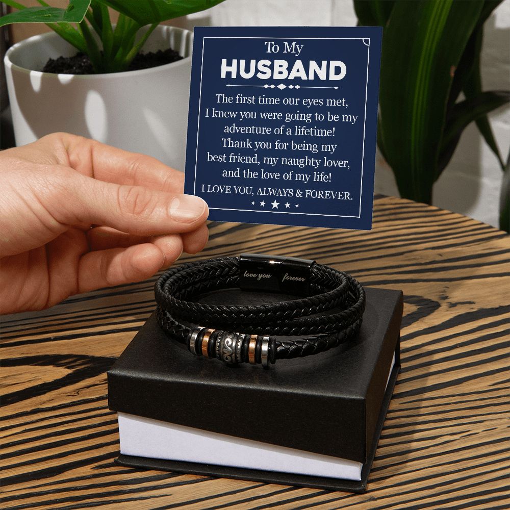 My Husband, My Lifetime Adventure - Forever Love Bracelet