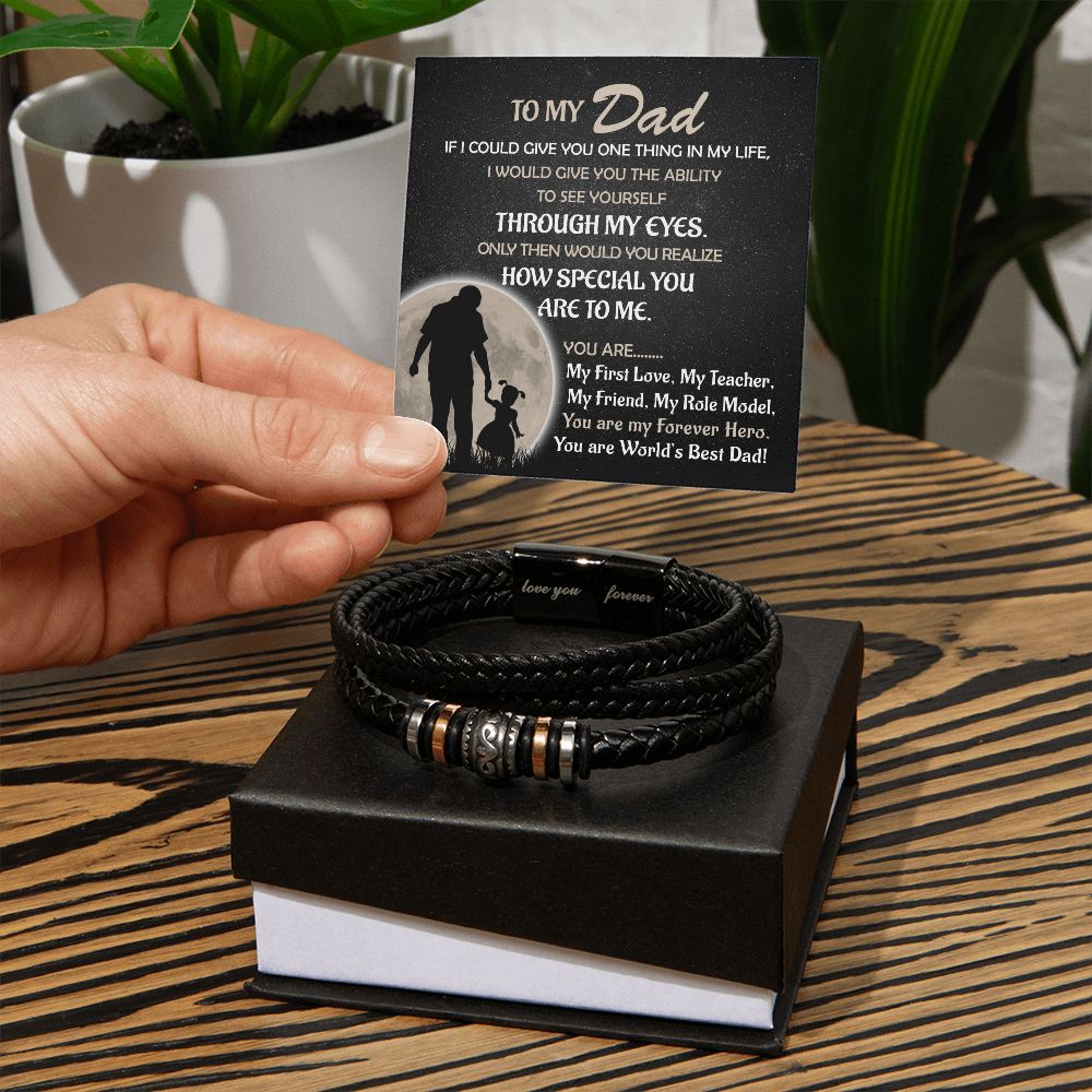 To My Forever Hero, your Daughter - Forever Love Bracelet
