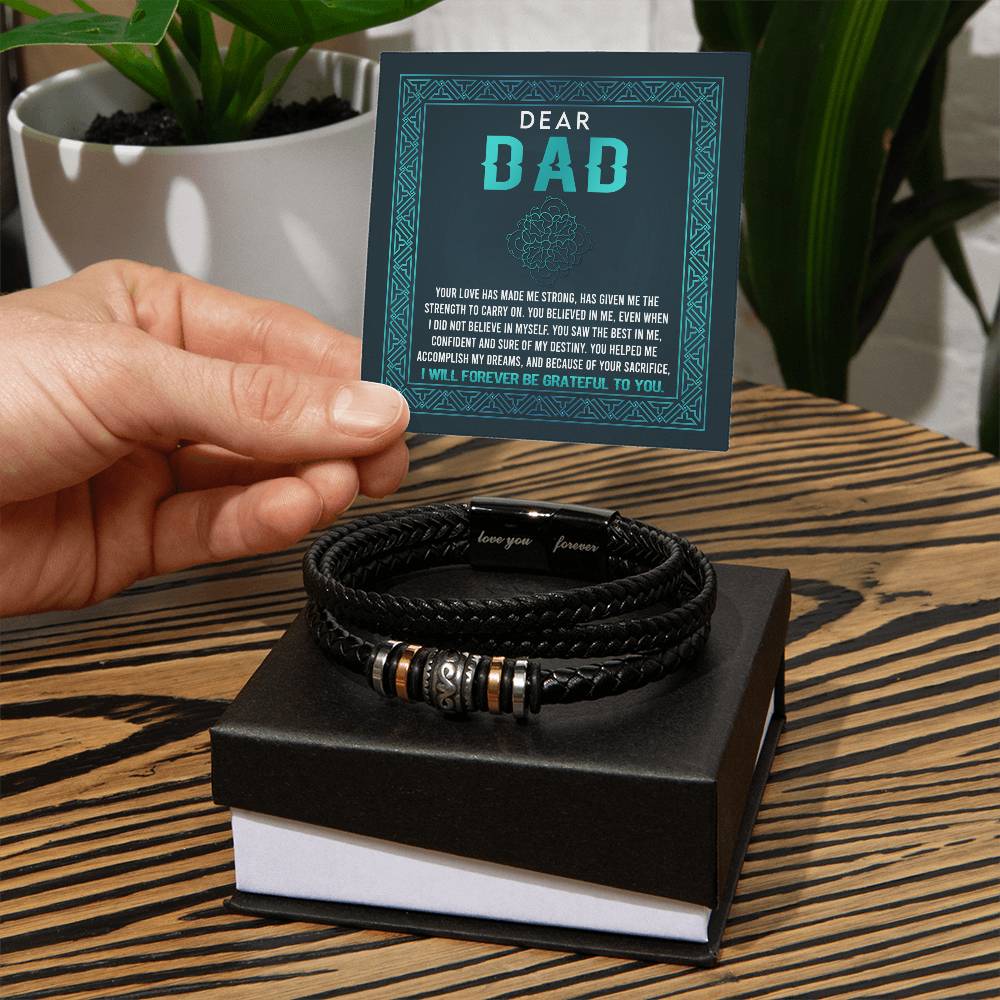 Forever Grateful Dad Bracelet