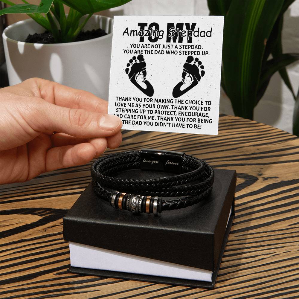 To My Amazing Stepdad Bracelet
