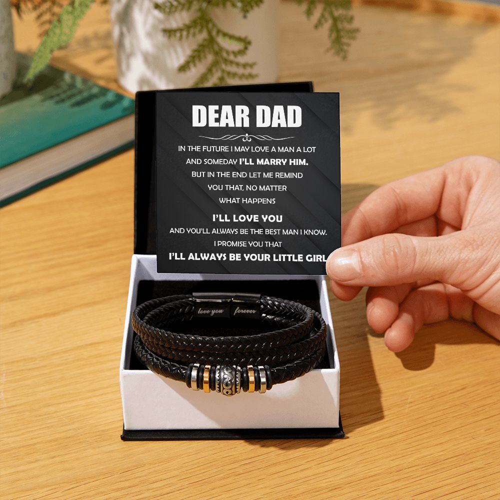 Dear Dad, You will Always be the Best - Forever Love Bracelet