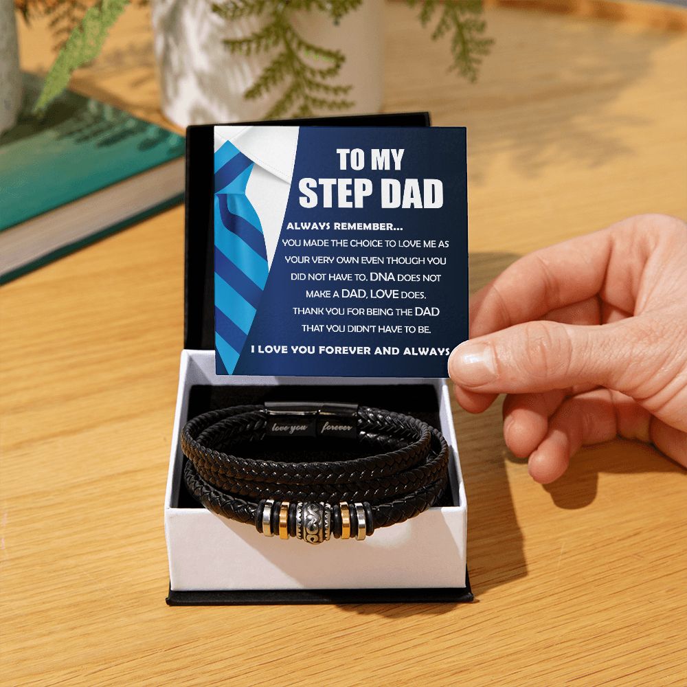 To My Step Dad, Always Remember - Forever Love Bracelet
