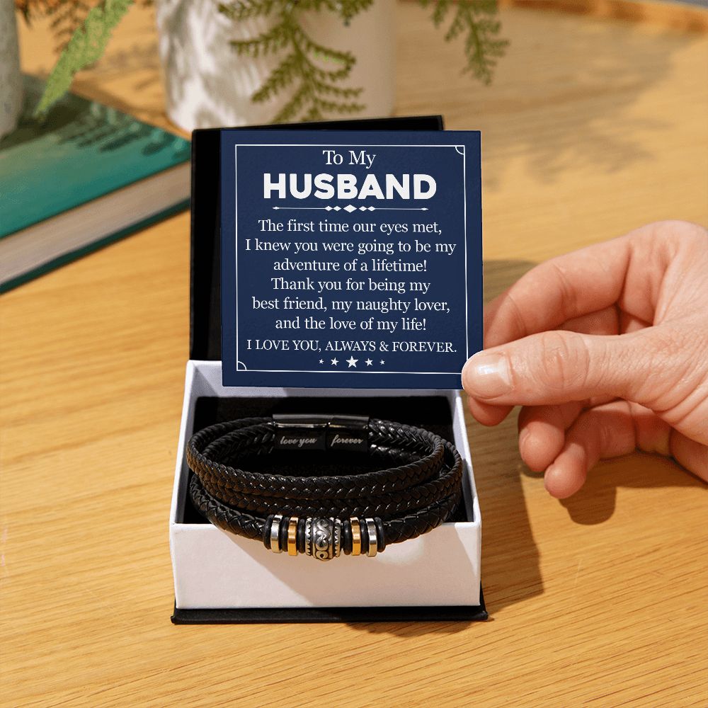 My Husband, My Lifetime Adventure - Forever Love Bracelet