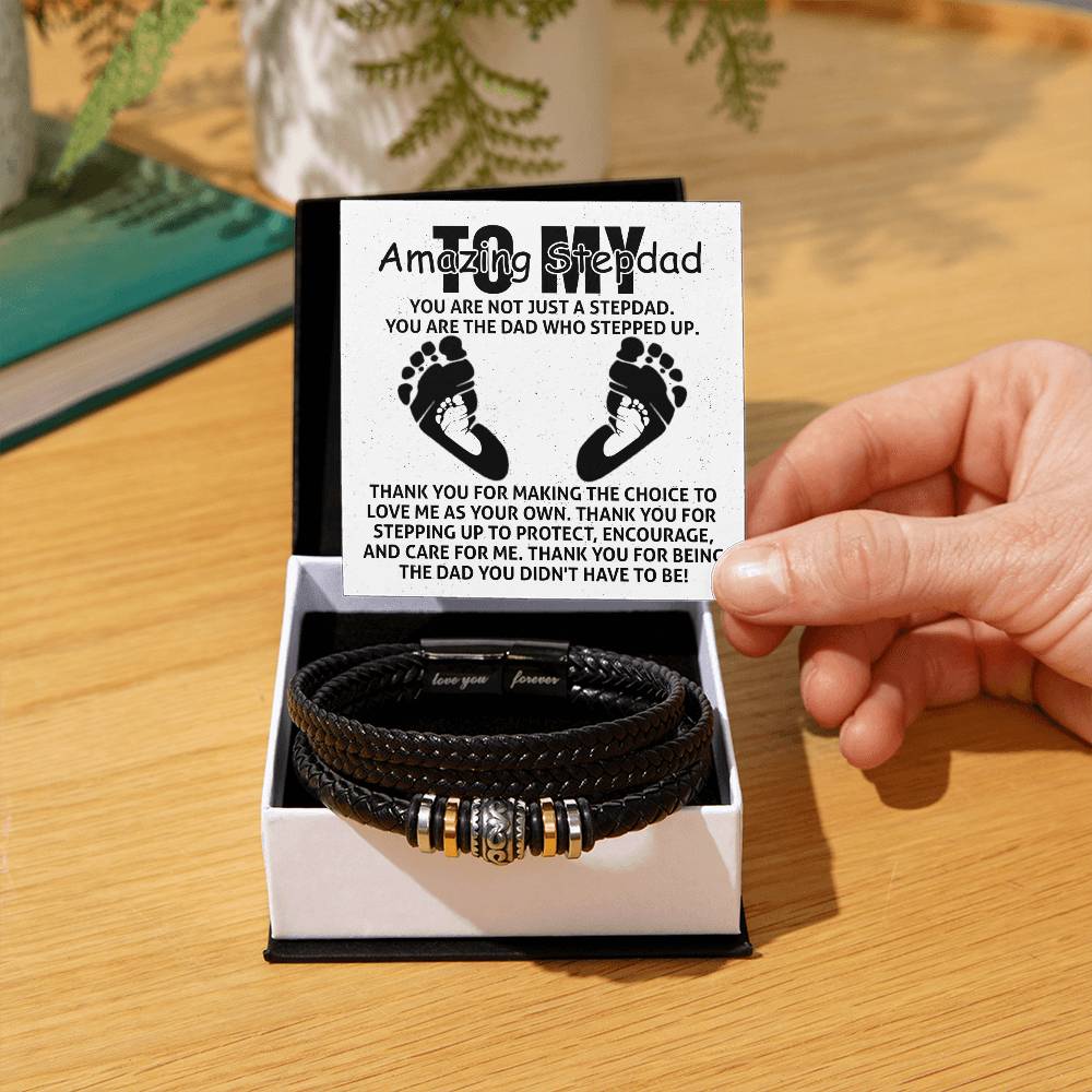 To My Amazing Stepdad Bracelet