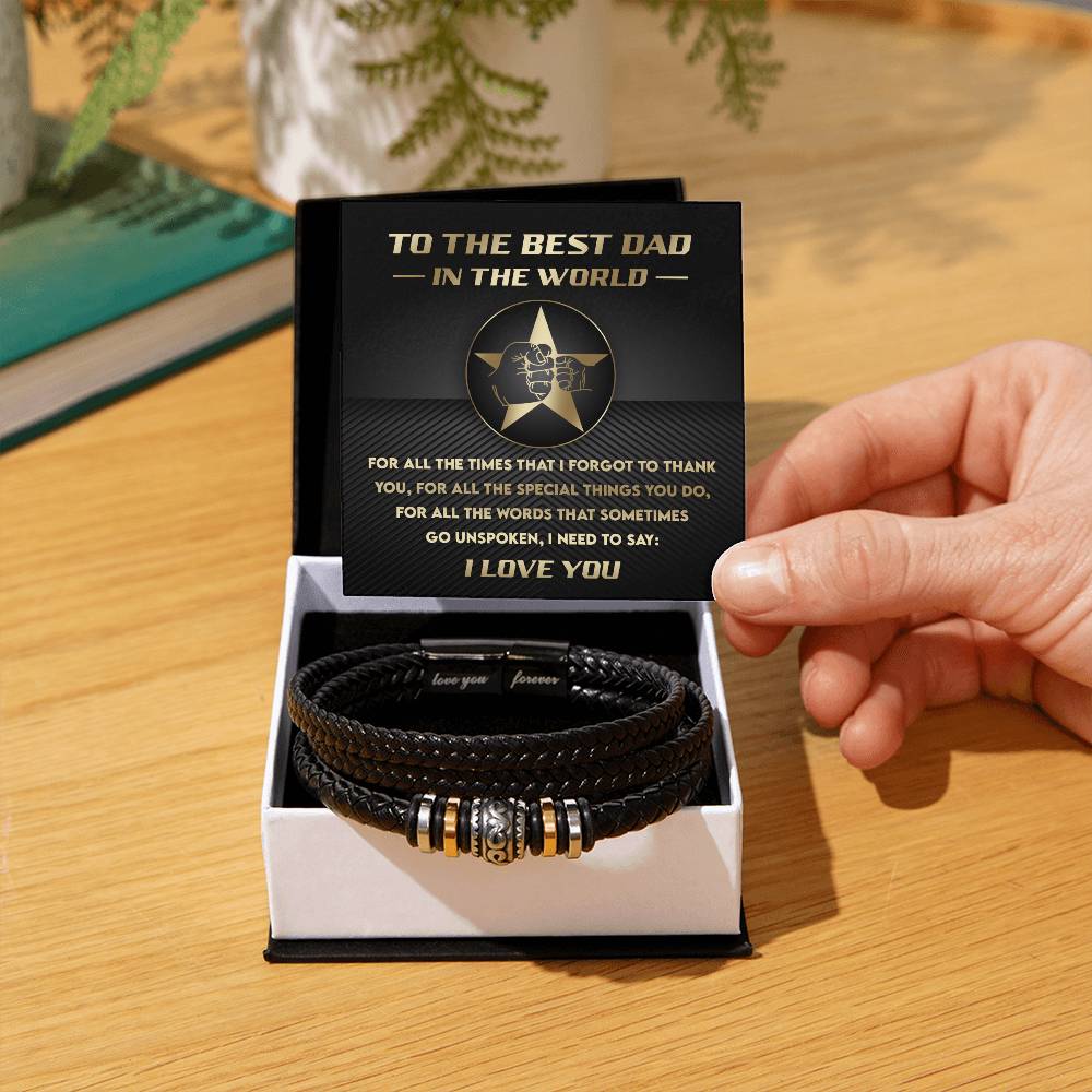 To the Best Dad in the World Bracelet