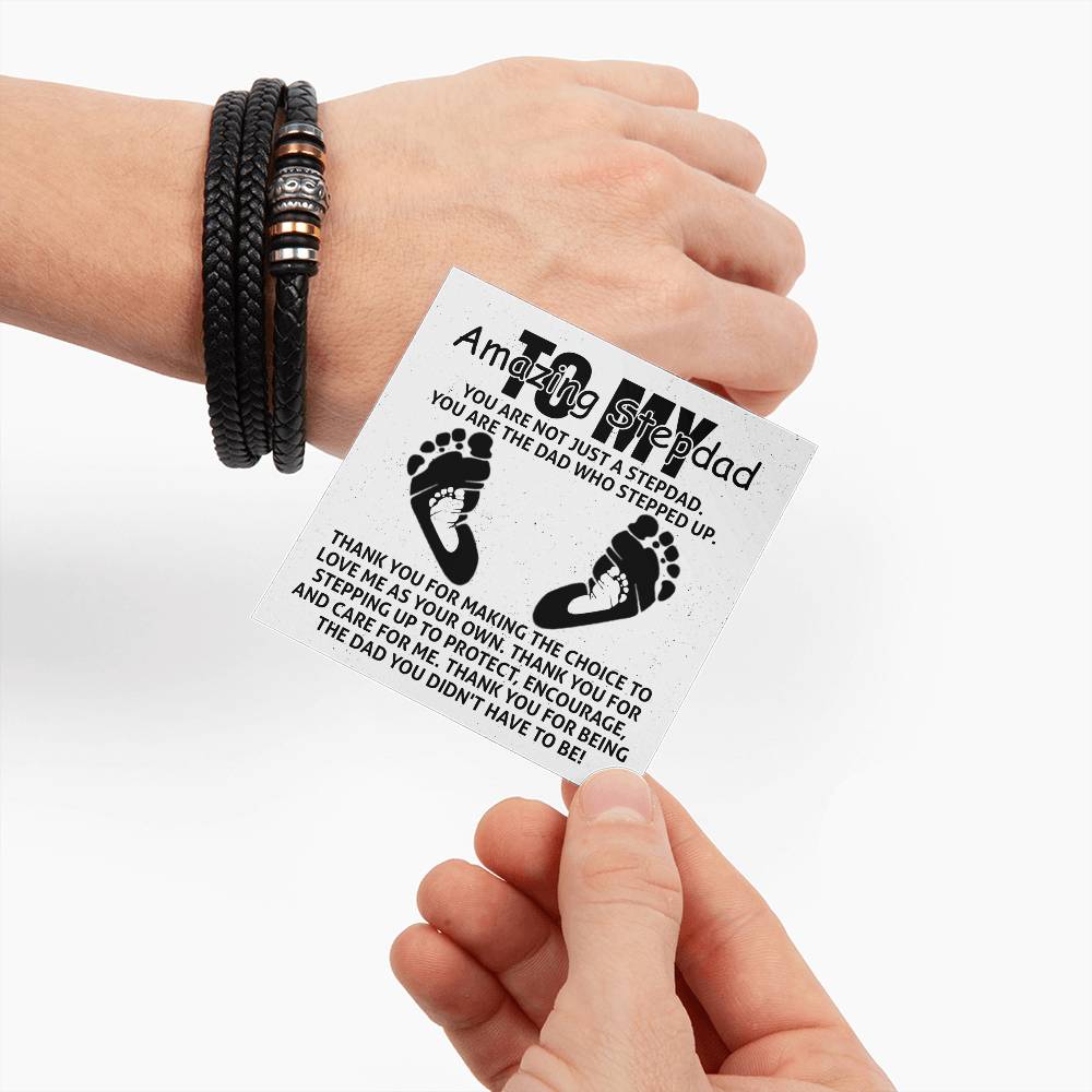 To My Amazing Stepdad Bracelet