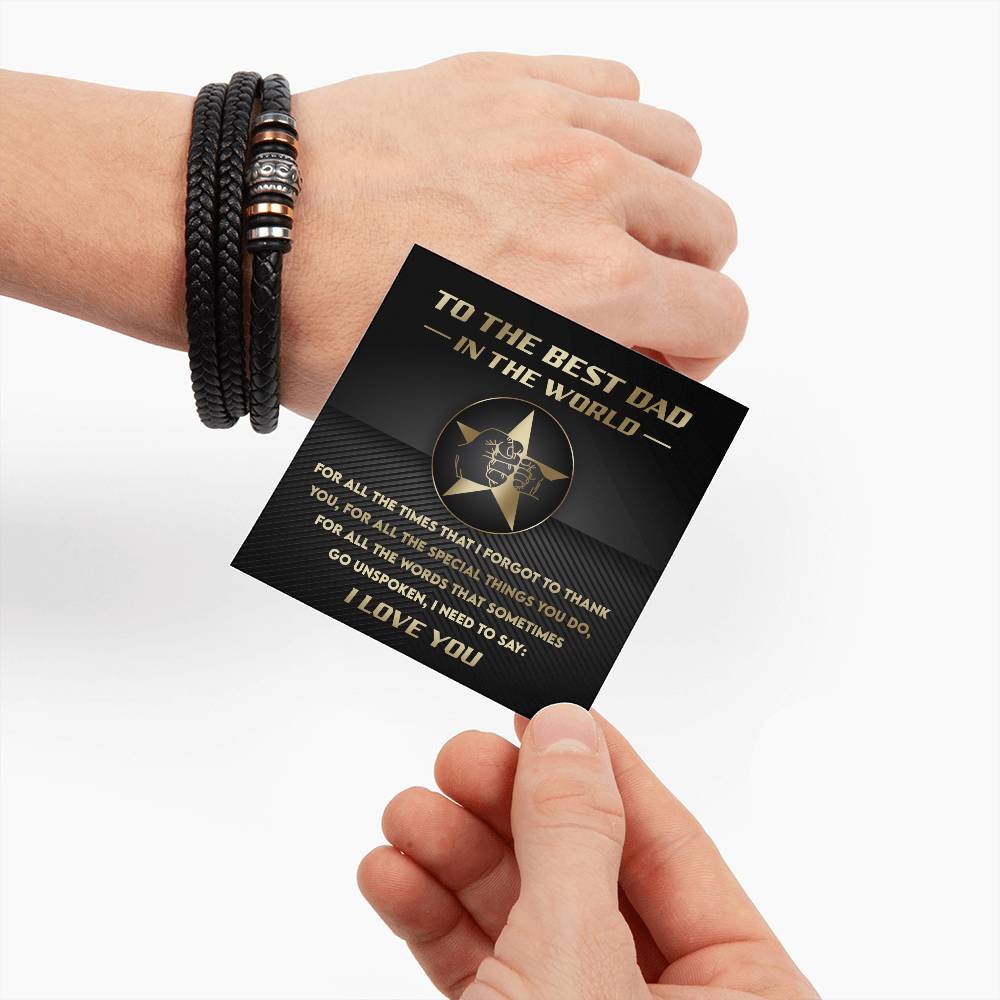 To the Best Dad in the World Bracelet