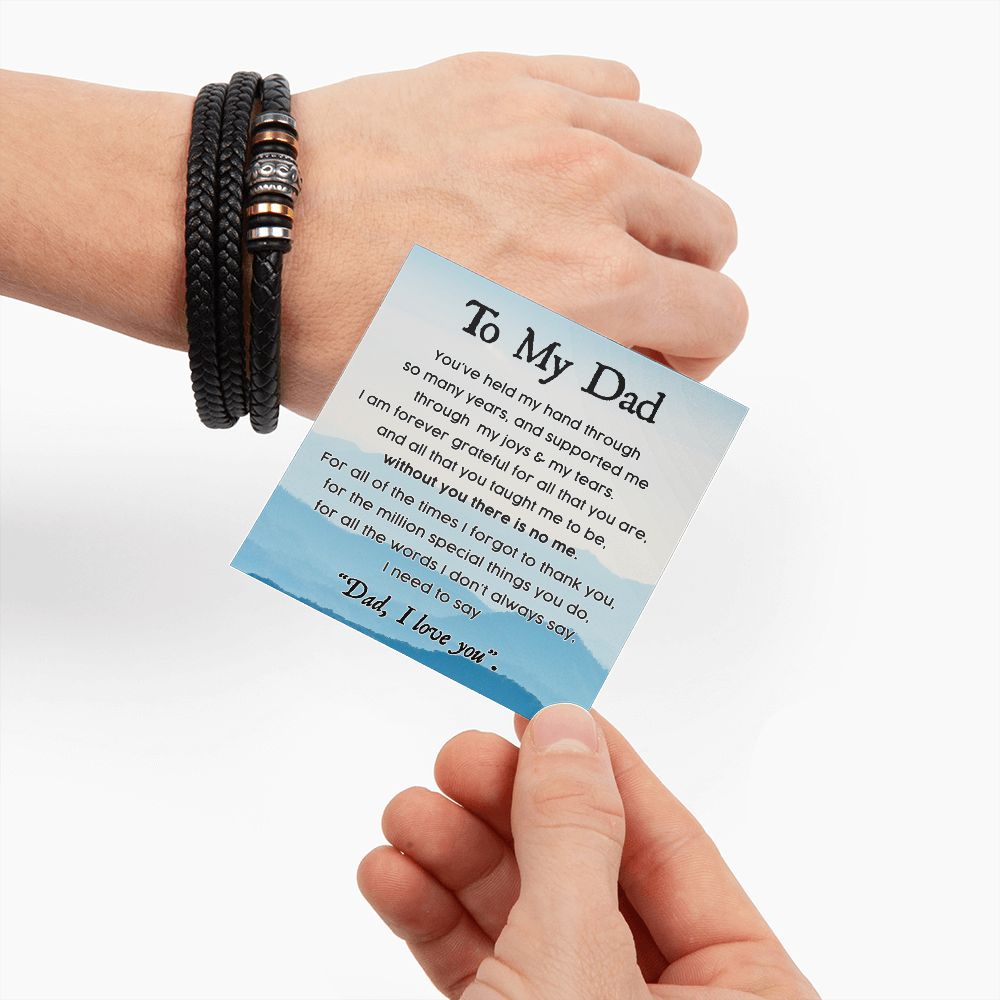 To My Dad, Held My Hand - Forever Love Bracelet