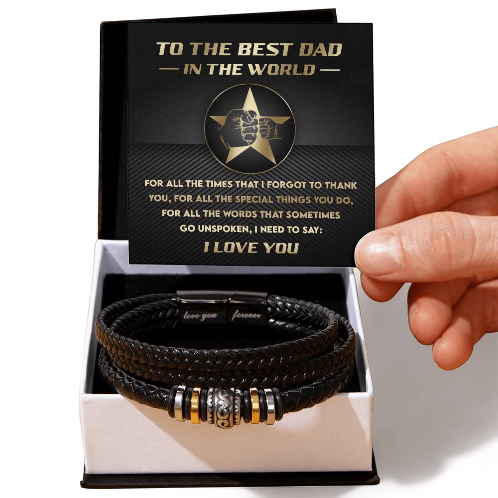 To the Best Dad in the World Bracelet