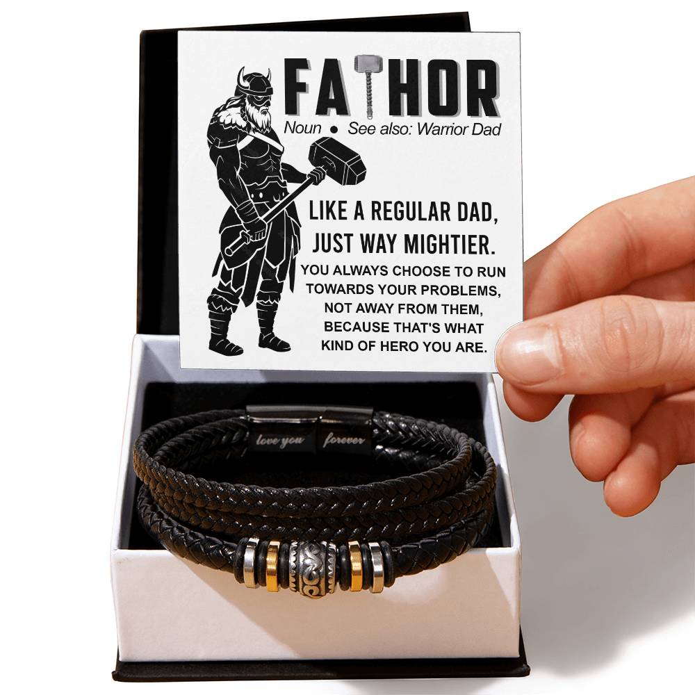 Father Dad Warrior Bracelet