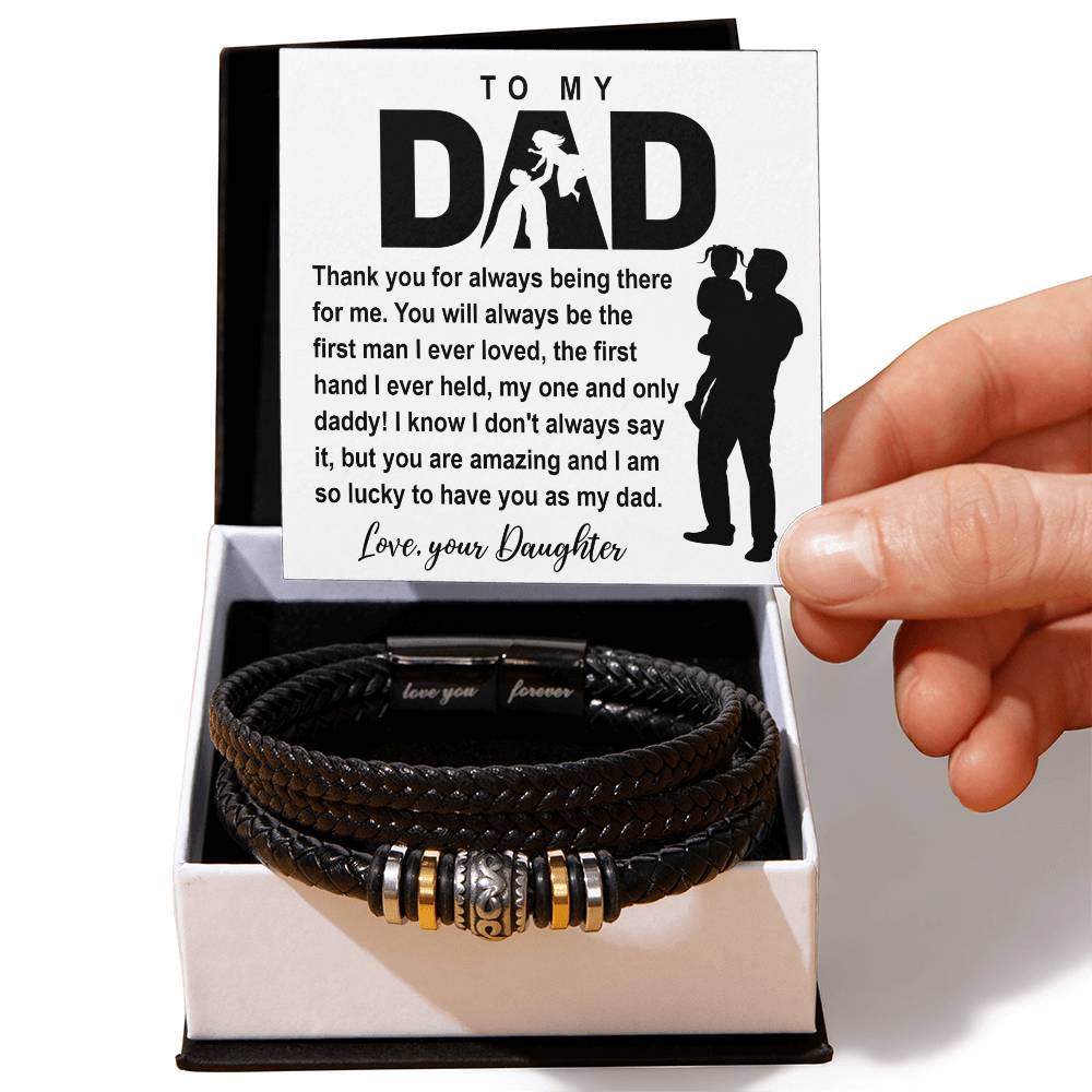 To my Dad thank you for always been There Bracelet