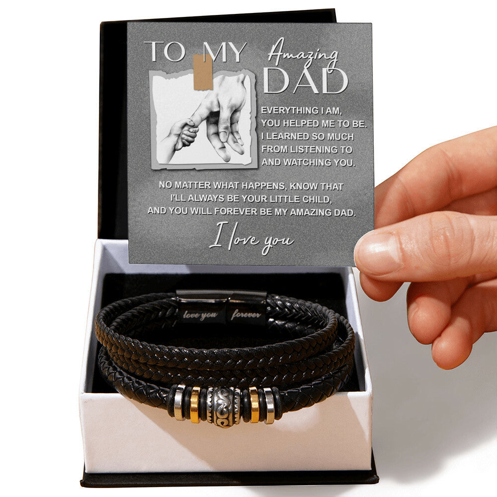 Dad-Always Be Your-Bracelet Men's "Love You Forever" Bracelet