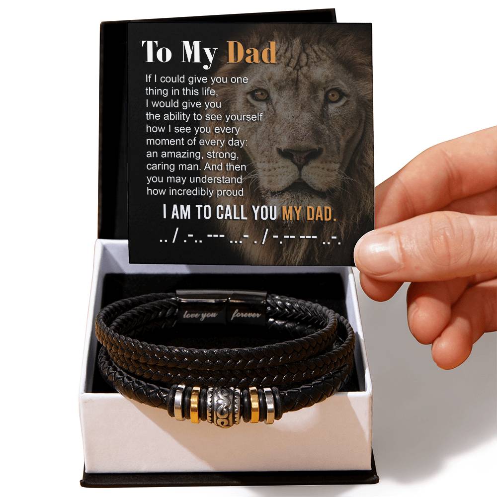 Dad-To Call You-Bracelet Men's "Love You Forever" Bracelet