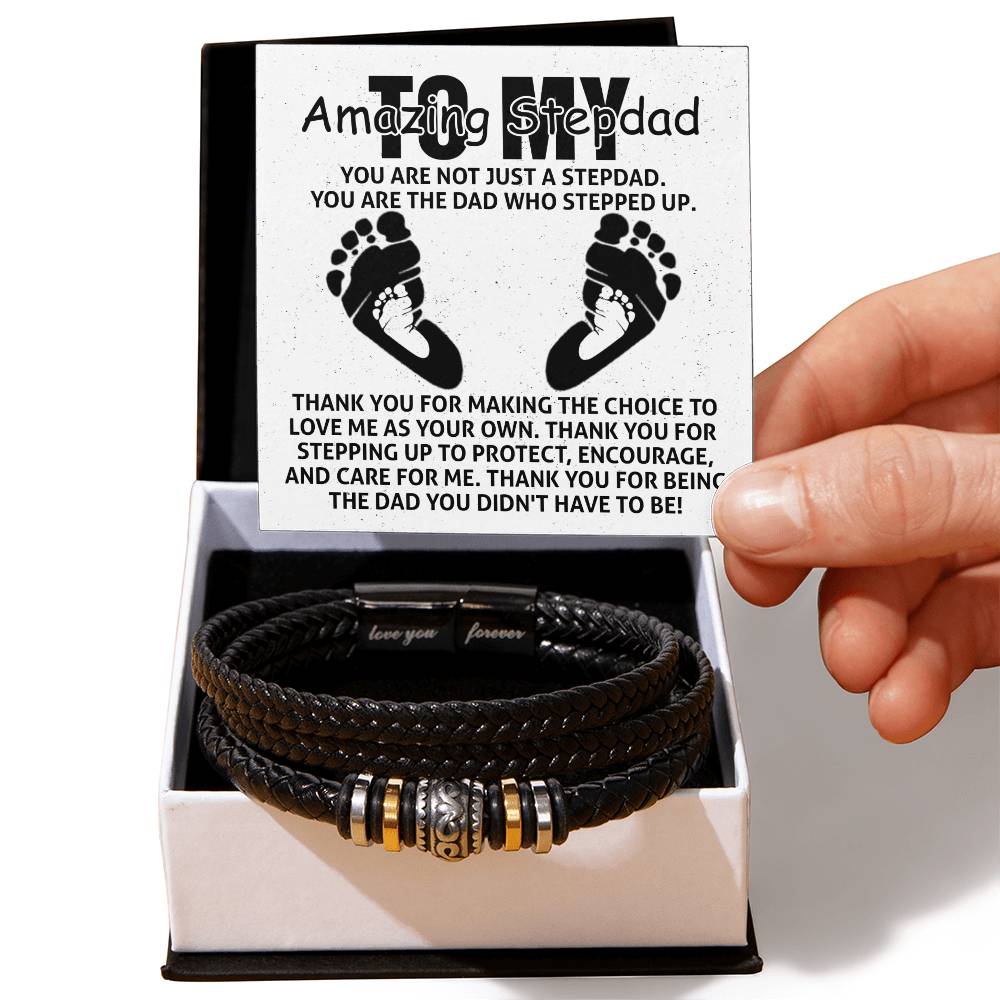 To My Amazing Stepdad Bracelet