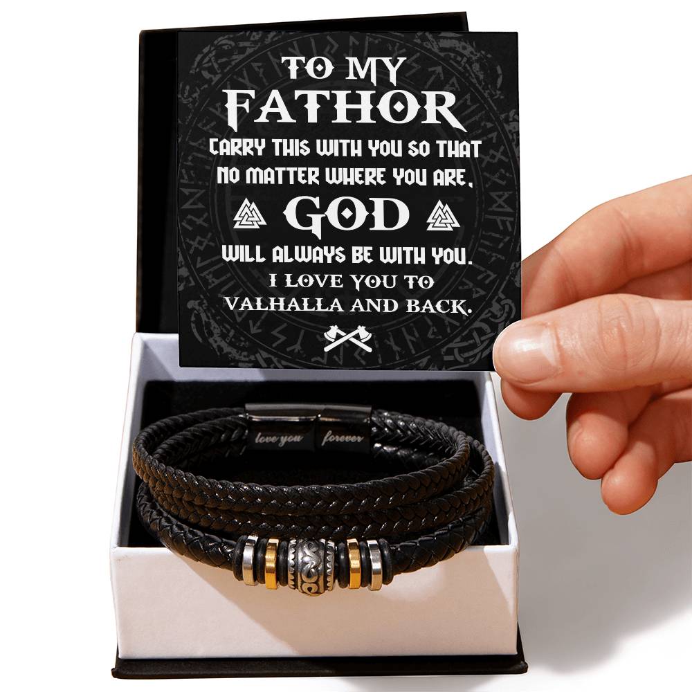 Dad-Be With You-Bracelet Men's "Love You Forever" Bracelet