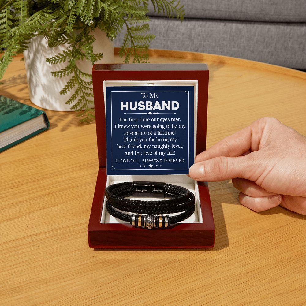 My Husband, My Lifetime Adventure - Forever Love Bracelet