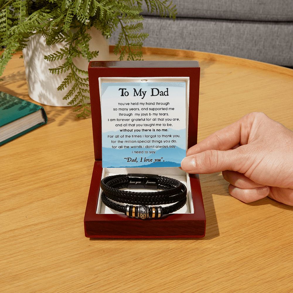To My Dad, Held My Hand - Forever Love Bracelet