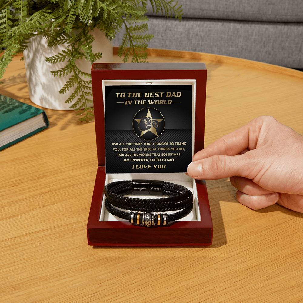 To the Best Dad in the World Bracelet