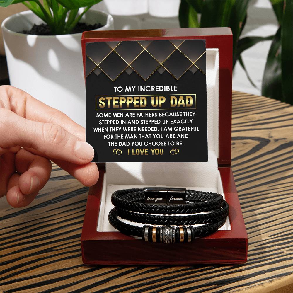 To My Incredible Stepdad Bracelet