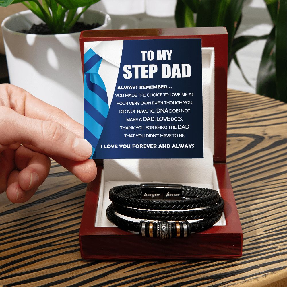 To My Step Dad, Always Remember - Forever Love Bracelet