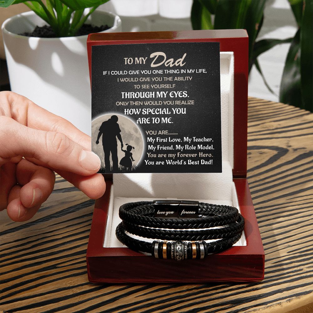 To My Forever Hero, your Daughter - Forever Love Bracelet