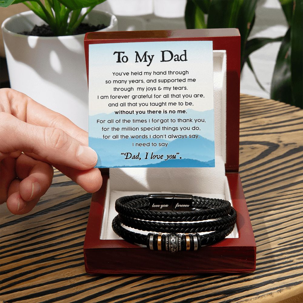 To My Dad, Held My Hand - Forever Love Bracelet