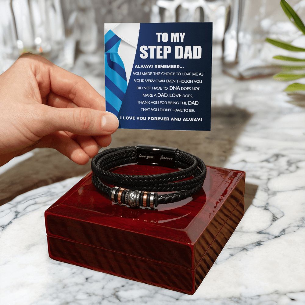 To My Step Dad, Always Remember - Forever Love Bracelet
