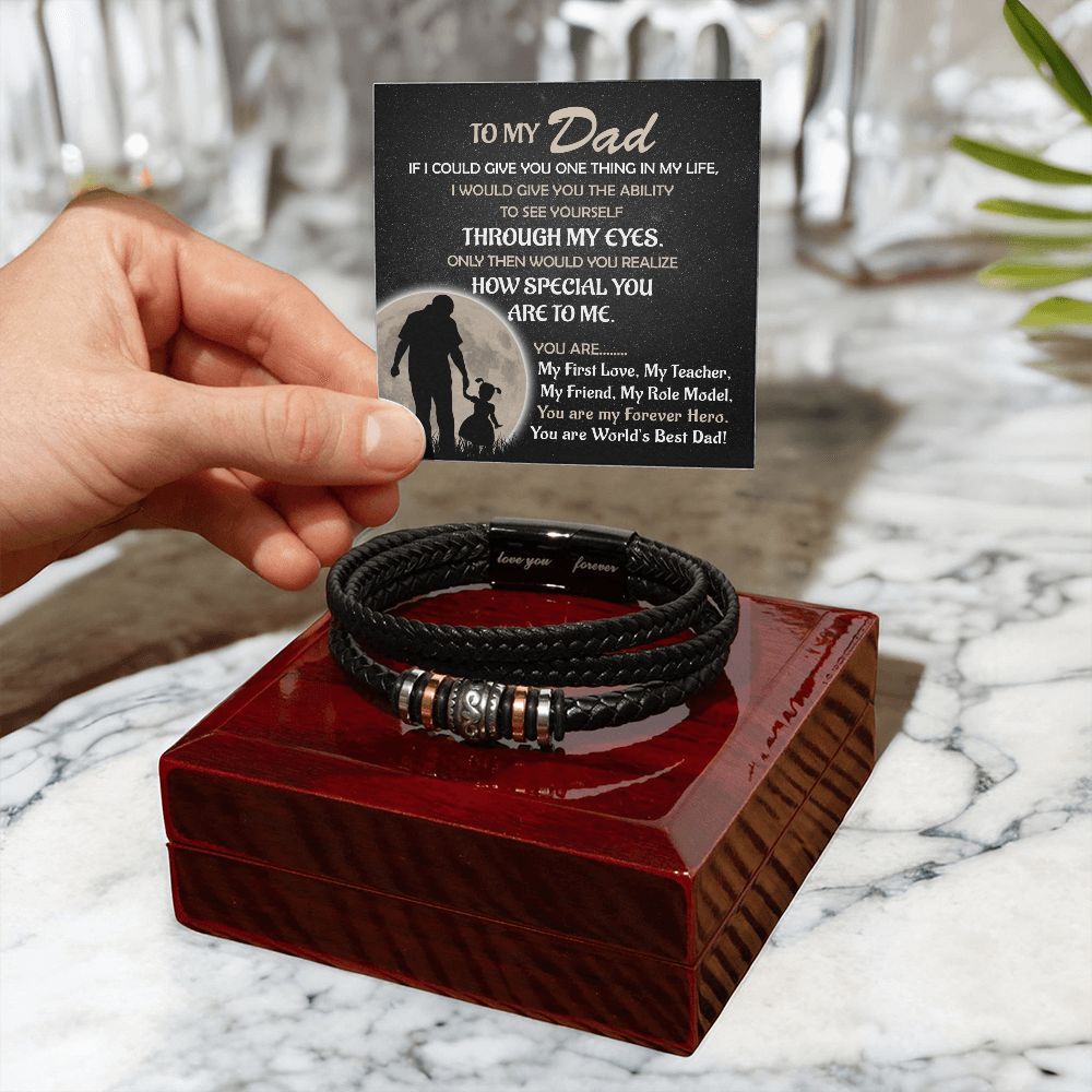To My Forever Hero, your Daughter - Forever Love Bracelet
