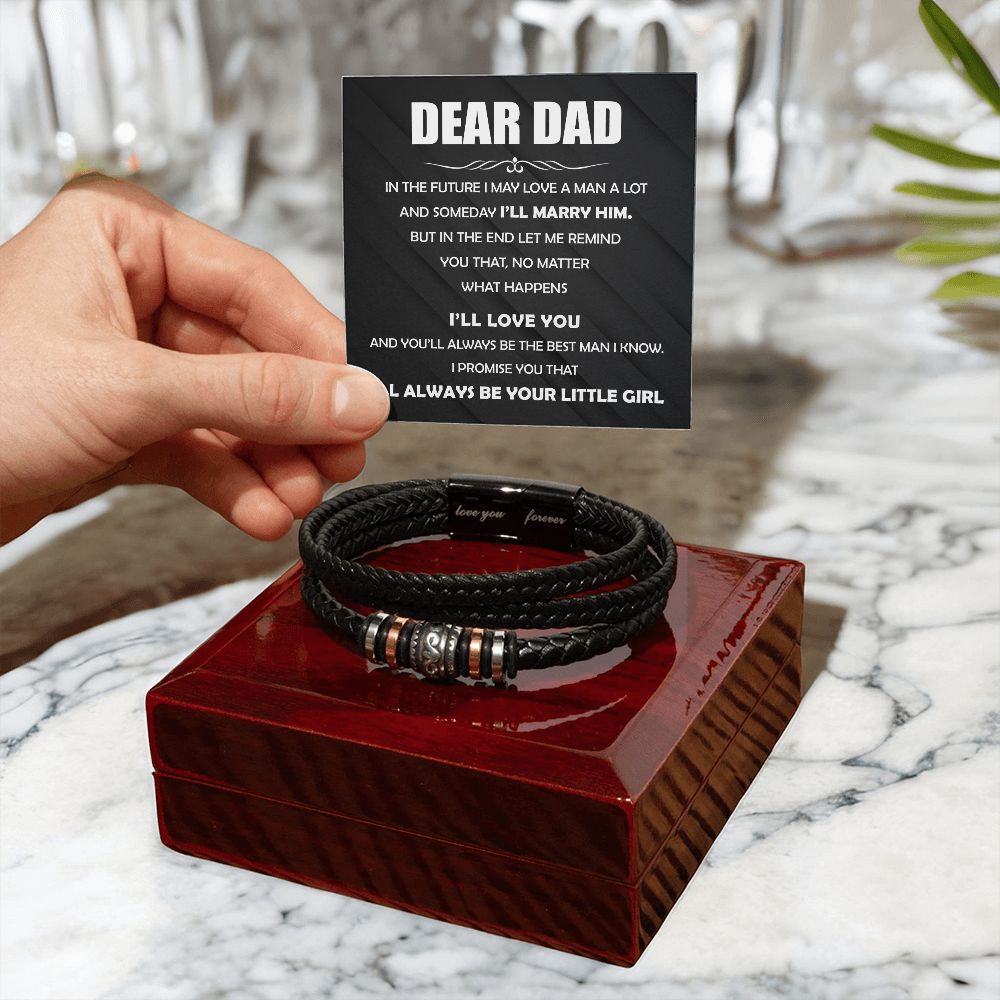 Dear Dad, You will Always be the Best - Forever Love Bracelet