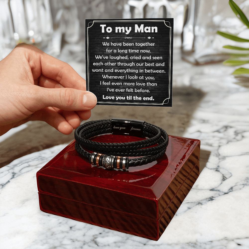 To My Man, Been Together - Forever Love Bracelet