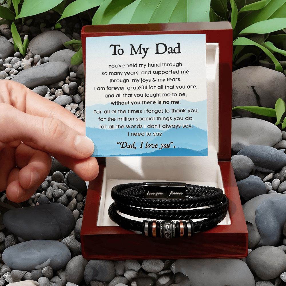 To My Dad, Held My Hand - Forever Love Bracelet