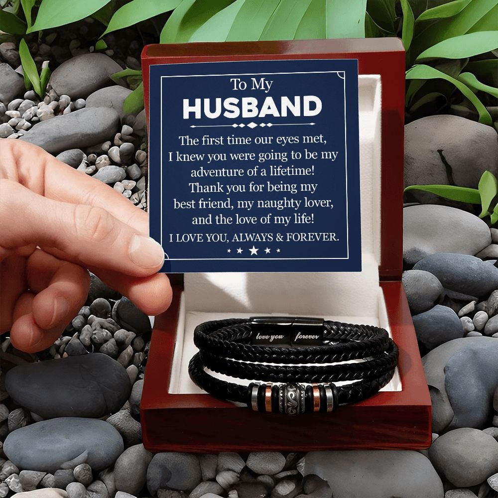 My Husband, My Lifetime Adventure - Forever Love Bracelet