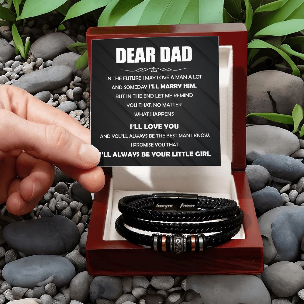 Dear Dad, You will Always be the Best - Forever Love Bracelet