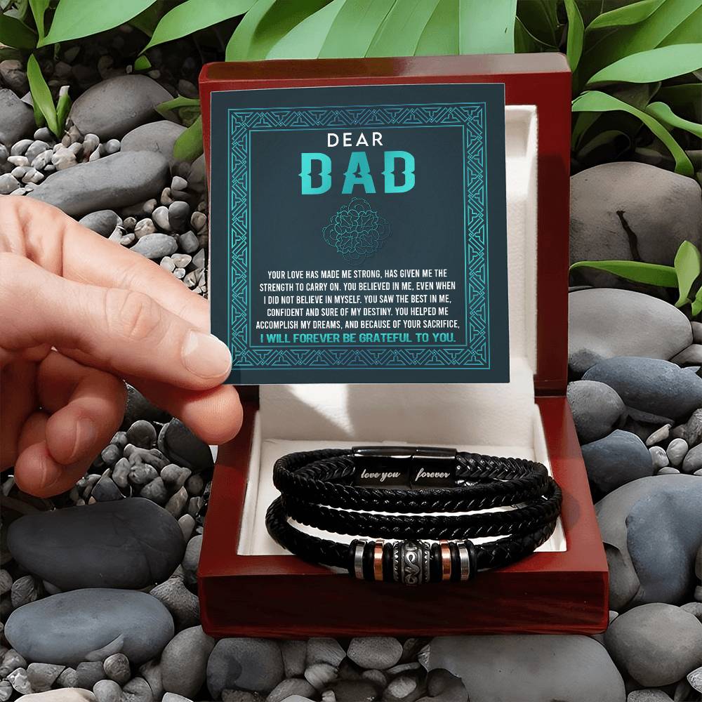 Forever Grateful Dad Bracelet